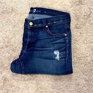 Distressed 7 for all Mankind jeans size 29
